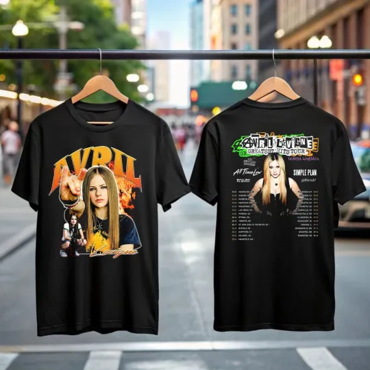 Discover Avril Lavigne Greatest Hits Tour T-Shirt 2025 Concert Music Fan Gift