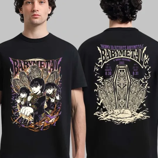 Seikima-II vs Babymetal Akuma Ga Kitarite T-Shirt 2025 Living Legend