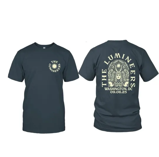 Discover The Lumineers September 6 2025 Washington DC Tour T-Shirt
