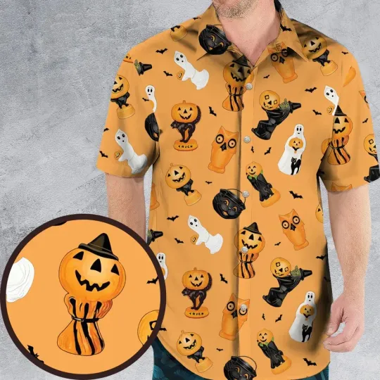 Discover Have A Vintage Halloween Blow Mold Hawaiian Shirt