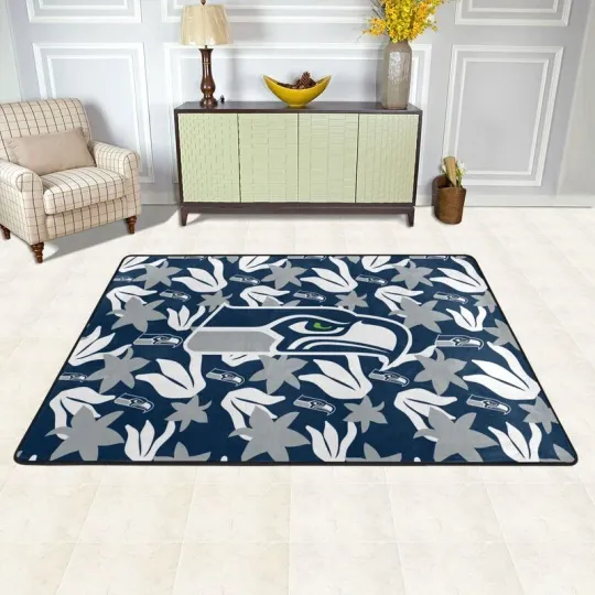 Discover Seattle Seahawks Printed Carpet Anti-skid Floor Mat Decorative