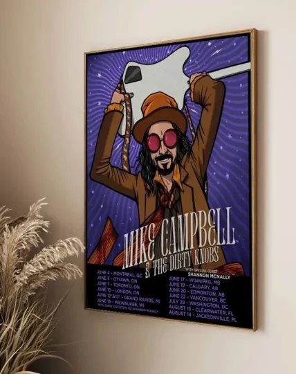 Discover Mike Campbell & The Dirty Knobs Summer Tour 2025 Poster