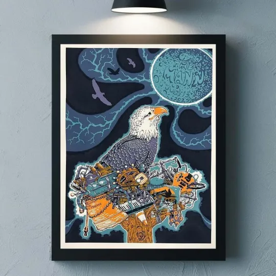 Discover Phish The Mann 2025 Poster Philadelphia PA July 15-16 Vertical Matte Poster