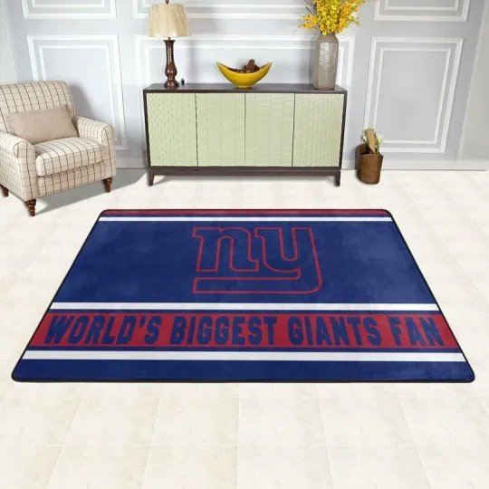 World's Biggest New York Giants Fans Carpet Anti-skid Floor Rug