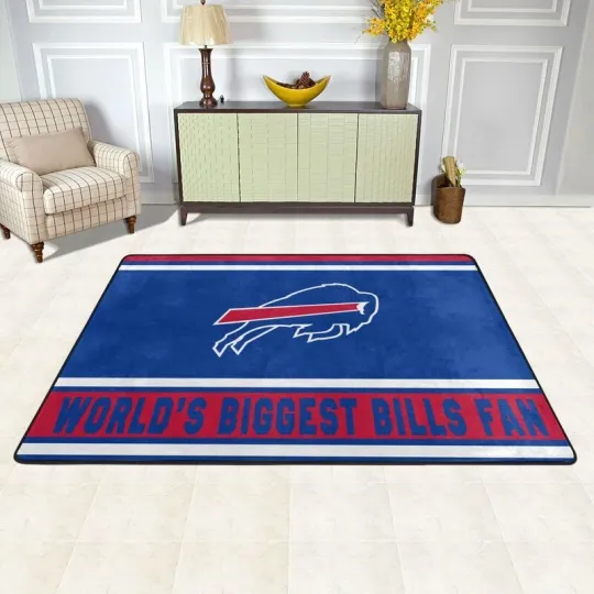 Discover World's Biggest Buffalo Bills Fans Carpet Anti-skid Floor Rug