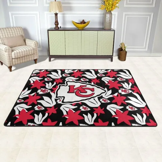Kansas City Chiefs Printed Carpet Anti-skid Floor Mat Decorative