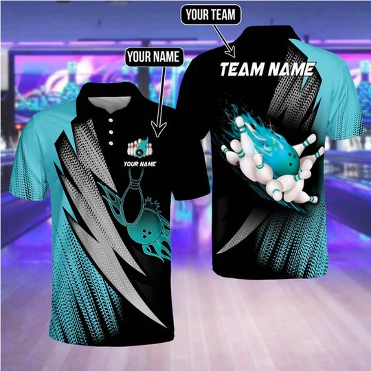 Discover Personalized 3D Bowling Jersey Shirt: Custom Name Hawaiian Shirt