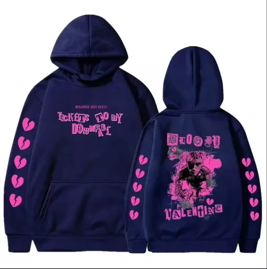 Discover Machine Gun Kelly Tickets to My Downfall Tour Valentine Hoodie