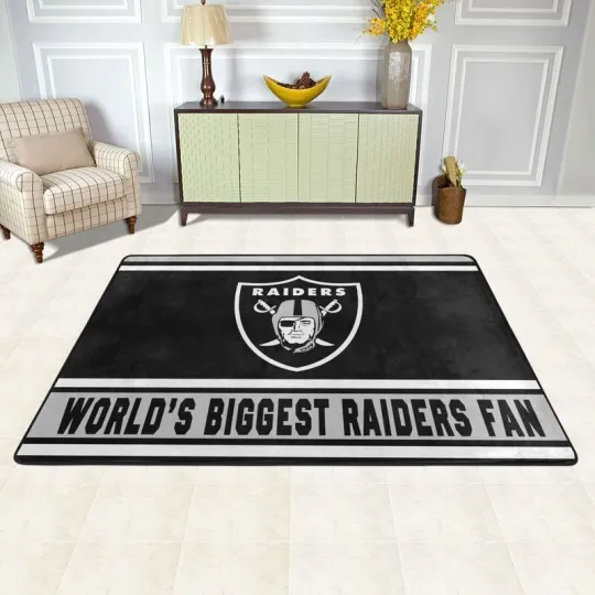 Discover World's Biggest las vegas RaidersFans Carpet Anti-skid Floor Rugs