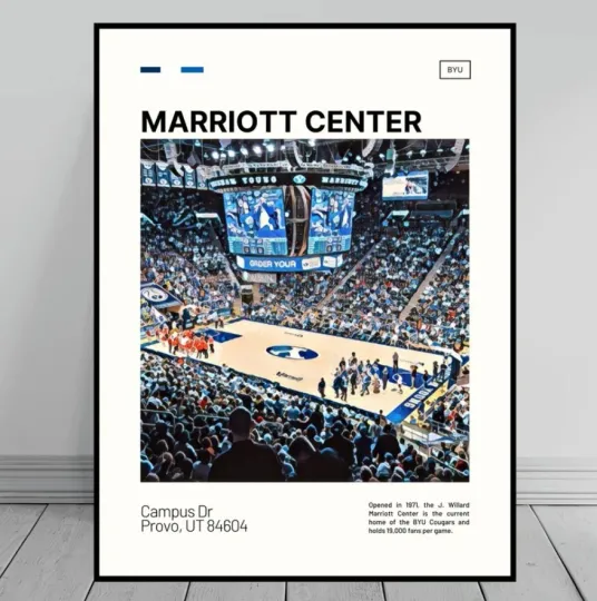 Discover Marriott Center Print | BYU Cougars Poster