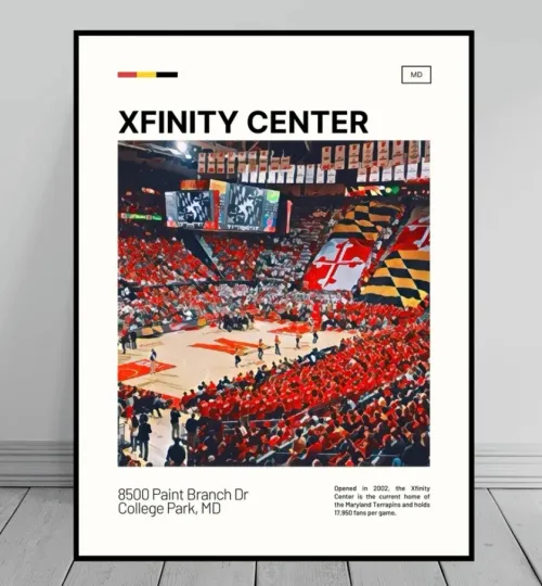 Discover Xfinity Center Print | Maryland Terrapins Poster