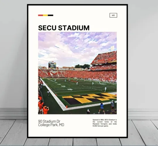 Discover SECU Stadium Print | Maryland Terrapins Poster
