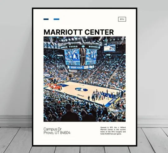 Discover Marriott Center Print | BYU Cougars Poster