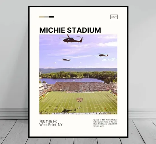 Discover Michie Stadium Print | Army Black Knights Poster