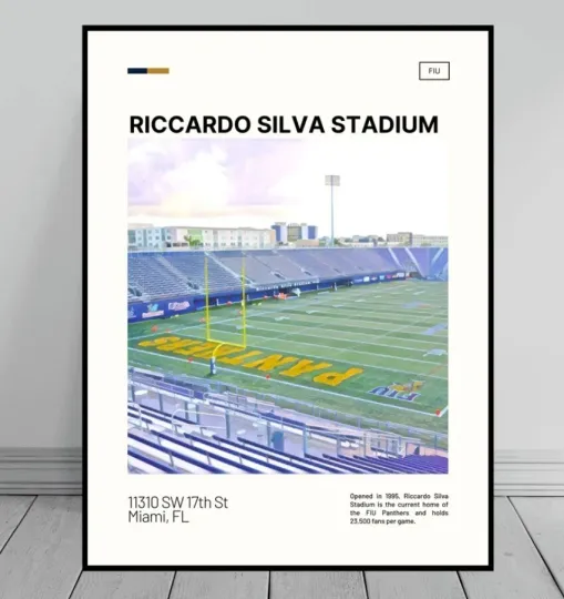 Discover Riccardo Silva Stadium Print | FIU Panthers Poster