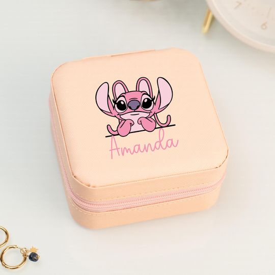 Discover Lilo Jewelry Box Gift, Cartoon Jewelry Organizer, Birthday Gift for Girls, Hawaii Travel Case with Name, Birthday Gift for Disney Lover