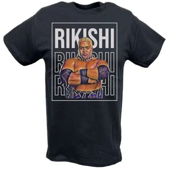 Discover Wrestling Entertainment Rikishi Pose Staredown Black T-shirt