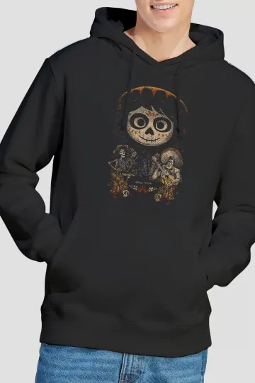 Discover Coco Painted Poster Hoodies Miguel Skull Hector Ernesto