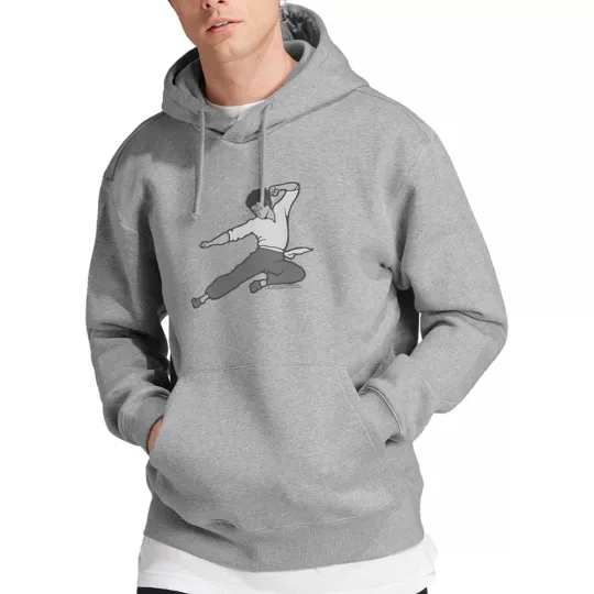 Bruce Lee Signature Move Hoodie Athletic Heather