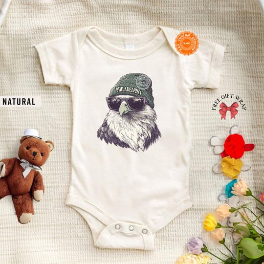 Discover Cute Philadelphia Onesie, Football Toddler Eagle Shirt, Kid Game Day T-Shirt, Funny Philadelphia Tee, Infant Eagle Bodysuit, Baby Apparel