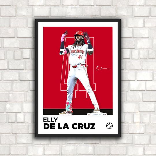 Discover Elly De La Cruz Poster - Minimalist Baseball Art Print for Fans! DIGITAL DOWNLOAD