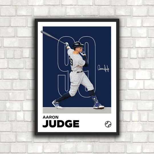 Aaron Judge Poster - Perfect for Fans!  Judge Artwork, Sports Poster, Baseball Fan Gifts
