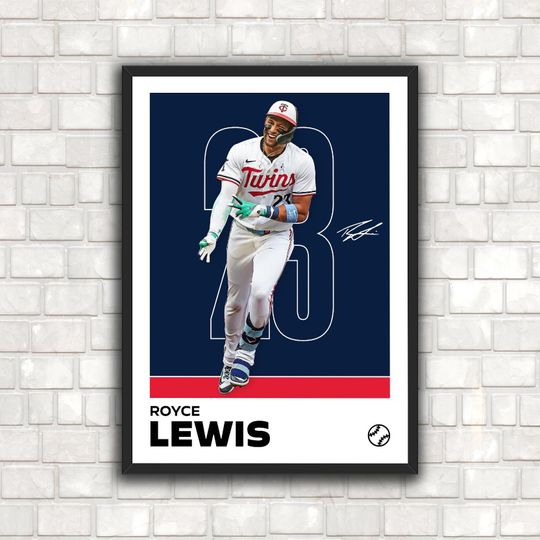 Discover Royce Lewis Poster - Minimalist Baseball Art Print for Fans! DIGITAL DOWNLOAD