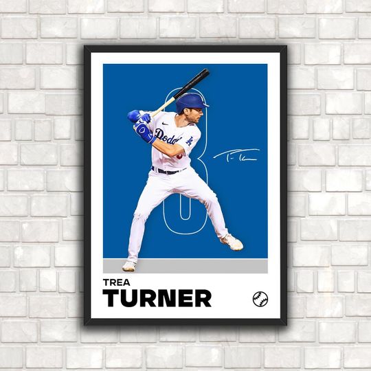 Discover Trea Turner Poster - Minimalist Baseball Art Print for Fans! (Digital Download)