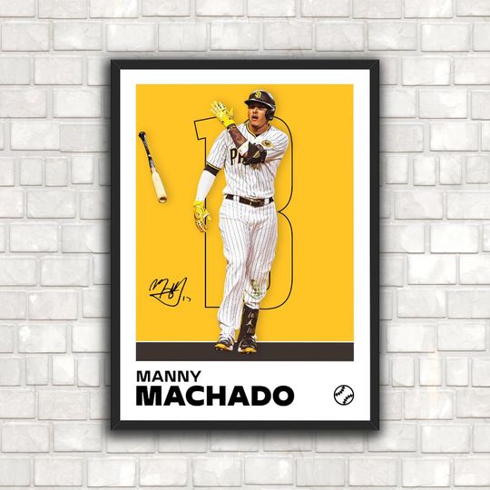 Discover Manny Machado Poster - Minimalist Baseball Art Print for Fans! DIGITAL DOWNLOAD