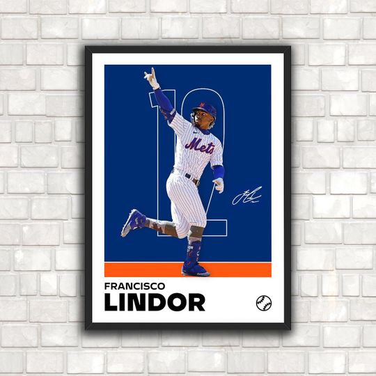 Discover Francisco Lindor Poster - Minimalist Baseball Art Print for Fans! DIGITAL DOWNLOAD