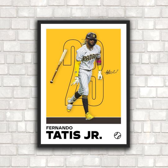 Discover FRD Tatis Jr. Poster - Minimalist Baseball Art Print for Fans! DIGITAL DOWNLOAD