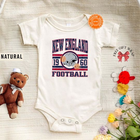 Discover New England Onesie, Toddler And Youth Shirts, Baby New England Sports Gear, Kids Football Game Day T-Shirt, Infant Patriot, Newborn Onesie