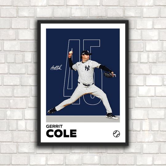 Discover Gerrit Cole Poster - Perfect for Fans!  Cole Artwork, Sports Poster, Baseball Fan Gifts, Minimalist, Office Wall Art, Bedroom Decor