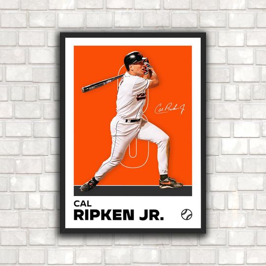 Discover Cal Ripken Jr. Poster - Minimalist Baseball Art Print for Fans! DIGITAL DOWNLOAD