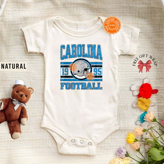 Discover Carolina Football Onesie, Toddler And Youth Shirts, Baby Carolina Sports Gear, Toddler Game Day T-Shirt, Trendy Panther Onesie And Toddler