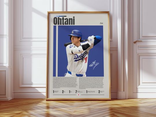 Discover Shohei Ohtani, Japanese Baseball Gift, Baseball Prints, Sports Poster, Baseball Player Gift, Baseball Wall Art, Sports Bedroom Posters