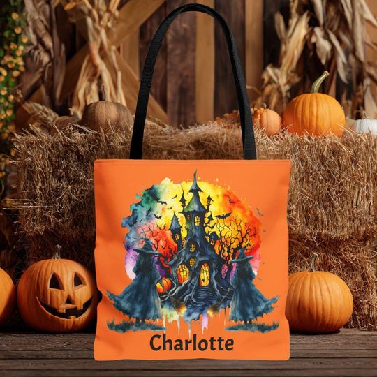 Discover Halloween Tote Bag: Spooky Witch Design, Fall Accessory