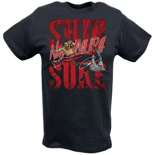 Discover Wrestling Entertainment Shinsuke Nakamura Kick Black T-shirt