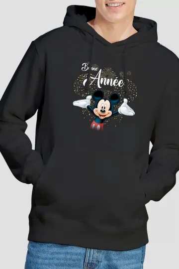 Mickey Mouse Firework New Year French Men's Hoodie