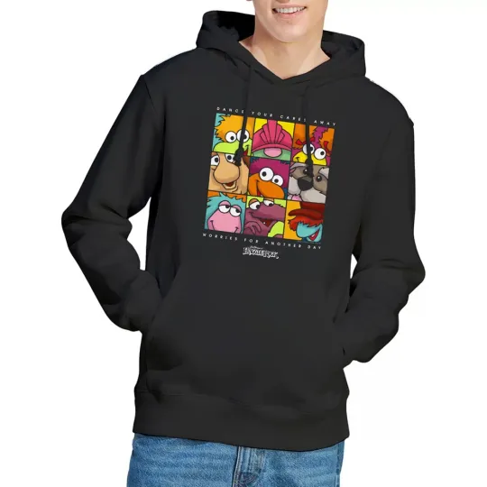 Discover Fraggle Rock Squared Hoodie S-2XL, Black