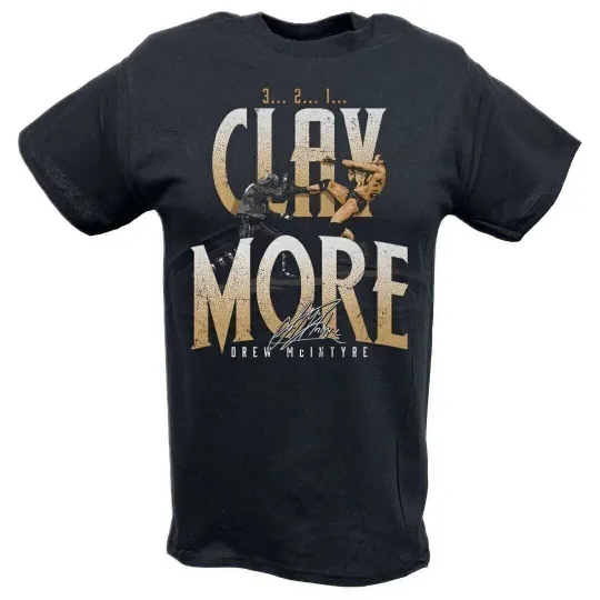 Discover Wrestling Entertainment Drew McIntyre Claymore Black T-shirt