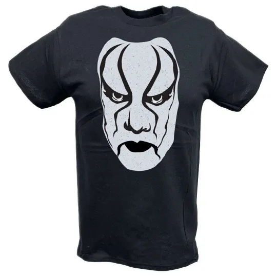 Discover Sting White Warrior Wrestling Entertainment Mens Black T-shirt