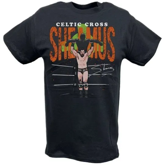 Discover Wrestling Entertainment Sheamus Celtic Cross Black T-shirt