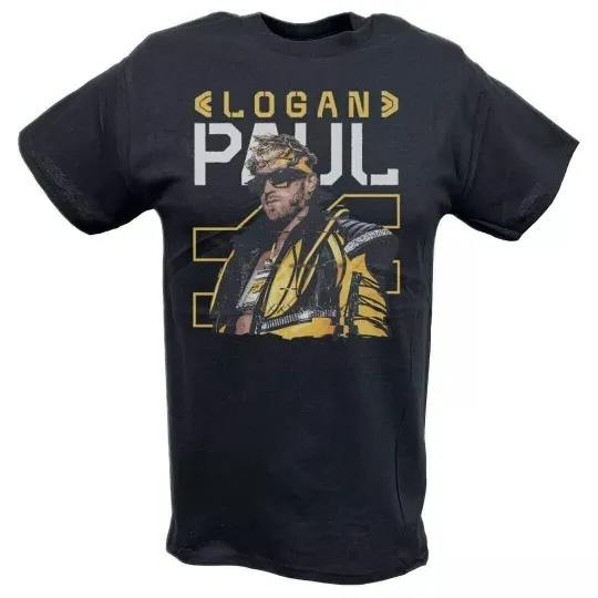 Discover Wrestling Entertainment Logan Paul Future Yellow Black T-shirt