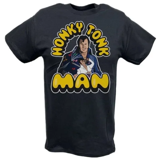 Discover Wrestling Entertainment Honky Tonk Man Comic Black T-shirt