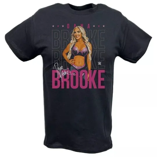 Discover Wrestling Entertainment Dana Brooke Repeat Signature Black T-shirt