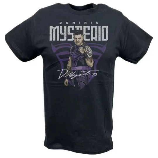 Wrestling Entertainment Dominik Mysterio Ready To Fight Black T-shirt