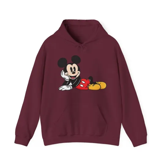 Discover Mickey Mouse Hoodie, Cozy Unisex Sweatshirt, Cartoon Apparel