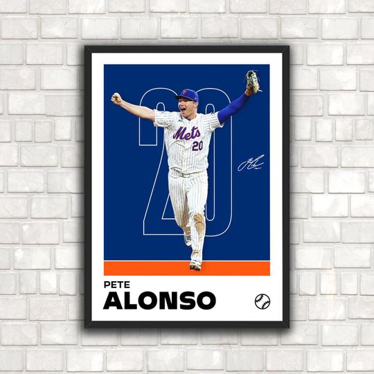 Discover Pete Alonso Poster - Minimalist Baseball Art Print for Fans