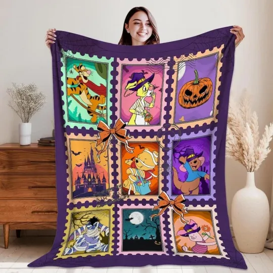 Discover Winnie The Pooh Costume Halloween Stamps Pumpkin Coquette Bow Blanket